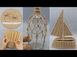 How Beautiful! 😍 Home decor IDEA from Cardboard and Jute rope!