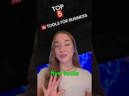 5 Amazing AI Tools for Business