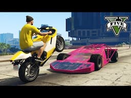 Can a RAMP CAR Launch You To The TOP OF MAZE BANK? (GTA 5 Challenge)