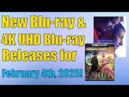 New Blu-ray & 4K UHD Releases for February 4th, 2025!