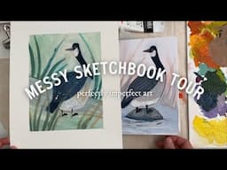 Messy Sketchbook Tour (another perfectly imperfect sketchbook)