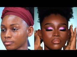 A BOMB DARK SKIN GIRL MAKEUP TUTORIAL