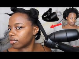 Reverse Air Drying My 4C Natural Hair w/ Revair! Is it worth it?