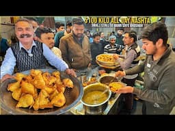 70/- Rs Pehalwan Indian Street Food 😍 Vrindavan Khasta Kachori, Dal Tikki Chole, Black Gulab Jamun