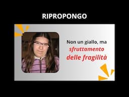 Daniela Ruggi  vittima di persone ignobili senza scrupoli   oppure vittima di se stessa