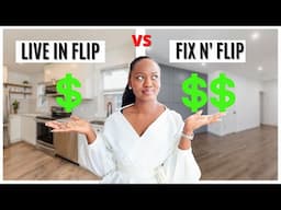 This house flipping strategy is your best bet. || Live in Flip vs. Fix and Flip | Pros & Cons