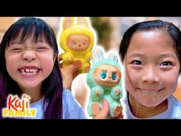 Emma & Kate Giant Unboxing LABUBU Toys!