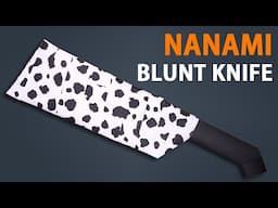 Nanami's BLUNT KNIFE || Jujutsu Kaisen || How to make origami Nanami Knife