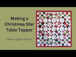 Making a Christmas Star Table Topper