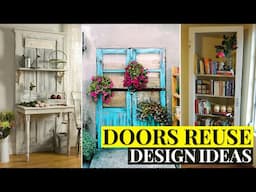 Repurposed old doors design ideas. Cheap DIY decor projects