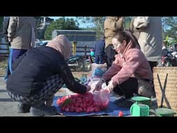 girl renovated the new house after a year, decorated the old house, went to the market to sell fruit