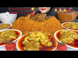 ASMR EATING MUTTON BIRYANI,MUTTON FAT CURRY,CHICKEN CURRY,RAITA *FOOD VIDEO