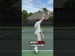 This probably won't hurt your tennis serve...but will it help? #tennisservetips #tennisplayer