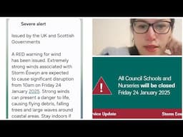 Scotland  Red Warnings  issue ⚠️  Glasgow Tomorrow Sub kuch Closed || @Aleena.b01