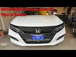 2018-2022 Honda Accord Tips & Tricks