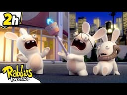 Not sure that's a good idea! 🙀 | RABBIDS INVASION 🐰 | 2H Compilation | Cartoon for kids