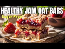 Healthy Jam Oat Bars | Sugar-Free