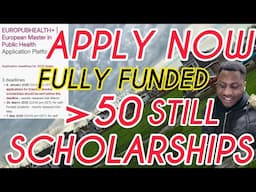 THIS FULLY FUNDED SCHOLARSHIP IS STILL OPEN.THIS IS YOUR LAST CHANCE...