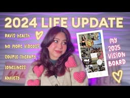 a very personal life update..loneliness, social media trolling & my 2025 VISION BOARD!!💌