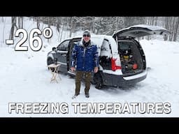 -26° Sleeping in a Minivan during Freezing Temperatures