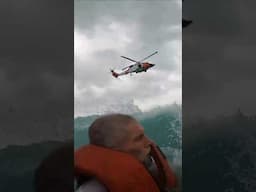 Coast Guard Clearwater FL Helicopter Crew rescued a Man and his Dog from a Disabled Sailboat