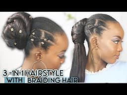 3 Quick and Easy Hairstyles with braiding hair, FOR ALL HAIR TYPES!