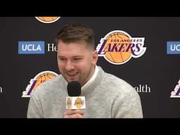 Lakers press conference: Luka Doncic says playing with LeBron James a 'dream come true' after trade