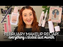 FEBRUARY MAKEUP RECAP! Everything I Tested Last Month! Monthly *FAVES & FAILS* Speed Reviews