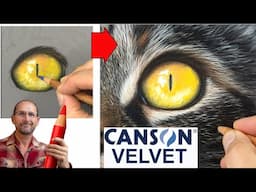 Canson Velvet / Pastelmat Beginners Pastel Lesson - Draw a Cat’s Eye!