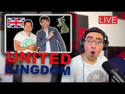 Mexican Guy reacts to Geography now United Kingdom LIVE