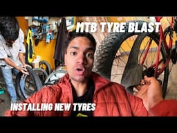 Cycle ka tyre blast hogya😨 | Cycle modification | MTB Vlog