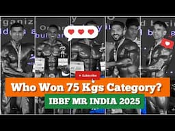 IBBF Mr India 2025 LIVE | upto 75 kgs Final | Amit bhuyan, K Hari Babu and more