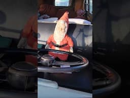 Rare 1958 VW Bus with Creepy Santa