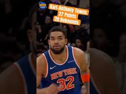 Karl-Anthony Towns put in WORK against the Toronto Raptors! #shorts #knicks