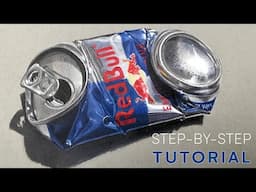 Realistic Soda Can with Colored Pencils [Full Tutorial]