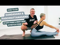 How to do Dandasana & Pascimattanasana | Staff Pose & West Side Stretch Pose in Ashtanga Yoga