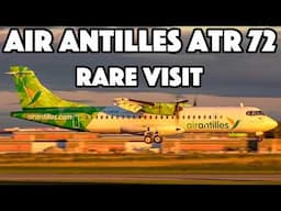 RARE VISIT: Air Antilles ATR 72-600 CLOSE UP action in Montreal (YHU/CYHU)