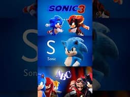 SONIC the Hedgehog 3 Movie ABC -  Characters from New Movie, Sonic, Tales, Knuckles and Shadow