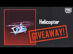 [END✨] FREE HELICOPTER GIVEAWAY!!!!!!!🚁🚁🚁🚁- PUBG MOBILE