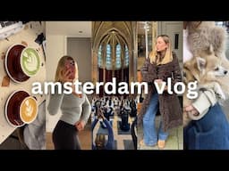 amsterdam vlog | week 2 of 2025, amsterdam girlies events, sunny days, girl dinners & matcha dates