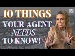 10 Things your Real Estate Should Know About your Home! + 2 Bonus Tips