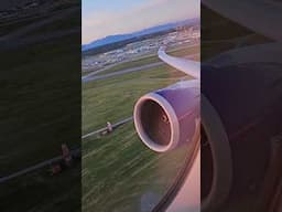 British Airways A350-1000 sunset takeoff from Vancouver #britishairways #a350 #takeoff