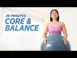 Transform Your Core: 20 Min Pilates Abs & Balance Ball Workout for Beginners