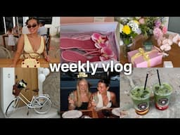 weekly vlog 💌  back home, samples, nye + my birthday 🎂