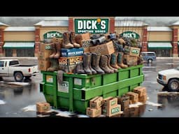 Dumpster Diving Dicks Sporting Goods FILLED WITH RICH PEOPLE STUFF!!