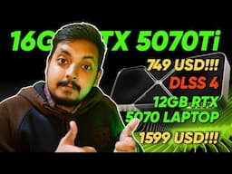 RTX 5000 Desktop and Laptop GPUs Unveiled 🔥12GB RTX 5070Ti Laptop at 170k INR 👍8GB 5070 Laptop 👎