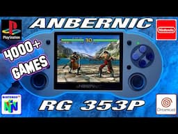 ANBERNIC RG353P handheld gaming console with 4000+ games. Sega, Nintendo, PSX, Arcade and more!