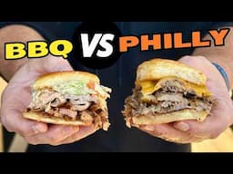 BBQ vs Philly Cheesesteak Sliders for the BIG GAME - Easy Appetizers on the Griddle