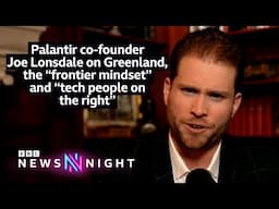 Palantir co-founder Joe Lonsdale on Greenland, the “frontier mindset” and “tech people on the right”