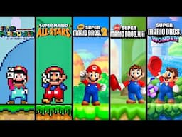 Evolution of Mario Course Clear Animations in Super Mario Bros. Series - 4K